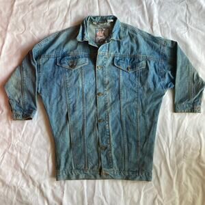 Vintage Whipp Women's Denim Jean Jacket Size Small